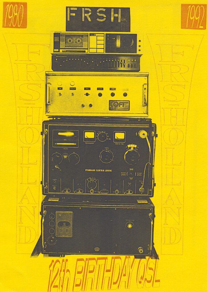 QSL from series7_12thAnn_front_Oct1992